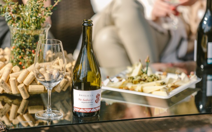 Basilicus wine tasting at the experience center