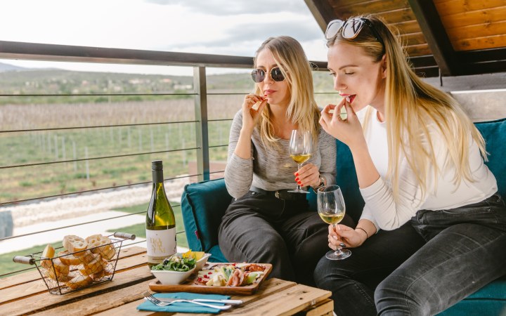 Dominium wine tasting at the historic Farkasmály cellar row