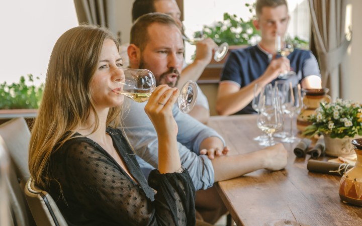 Galambos wine tasting with the fresh flavors of the wine region