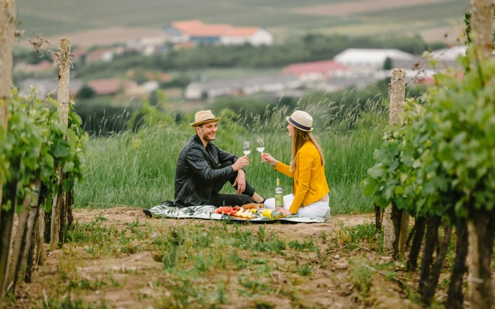 Naár wine tasting picnic on top of Gombos Hill