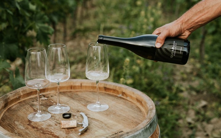 Quiar wine tasting in the 400-year-old archbishop's vat cellar