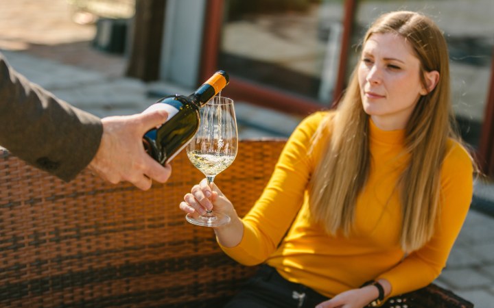 Basilicus wine tasting at the experience center