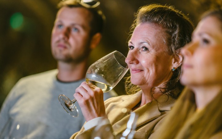 Basilicus wine tasting at the experience center