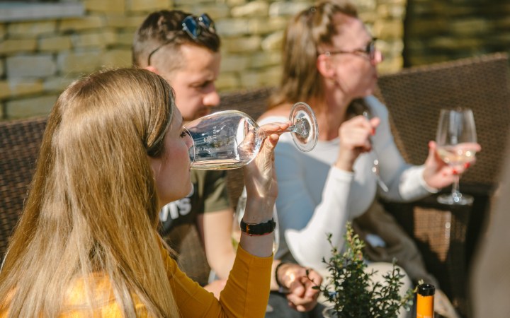 Basilicus wine tasting at the experience center