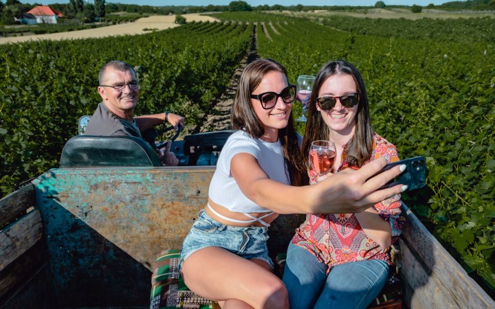 BergerVin borkóstoló csettegős kocsi túrával