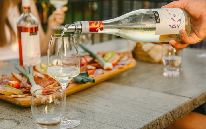 Borbély borkóstoló az egyik legismertebb badacsonyi borásznál