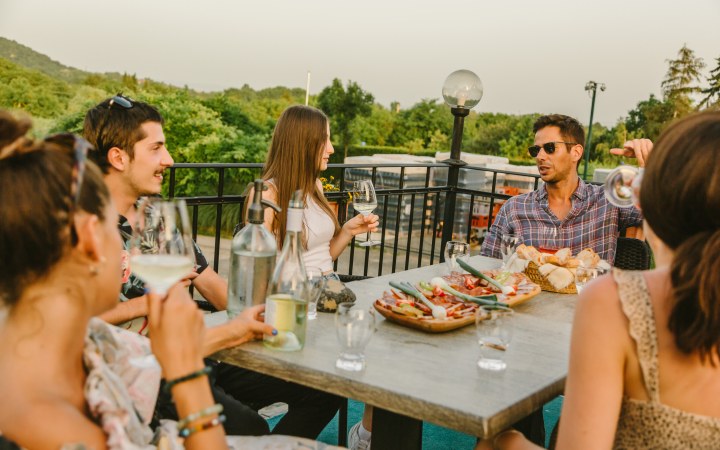 Borbély borkóstoló az egyik legismertebb badacsonyi borásznál