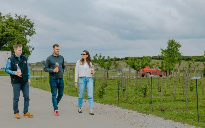 Château Rúbaň wine tasting on a centuries-old estate surrounded by ancient trees