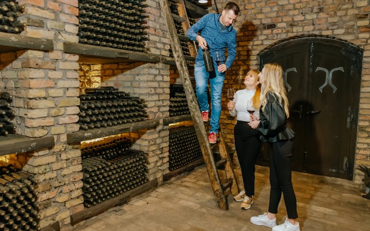 Eklézsia wine tasting with organic wines in a centuries-old heritage cellar