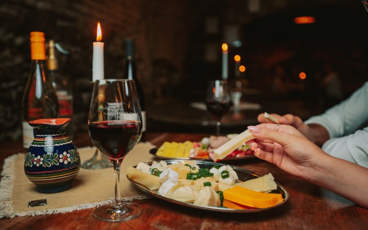 Gangl wine tasting in the 200-year-old Sopron wine cellar
