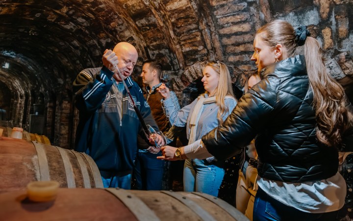 Prisztóka wine tasting with famously good Zweigelt