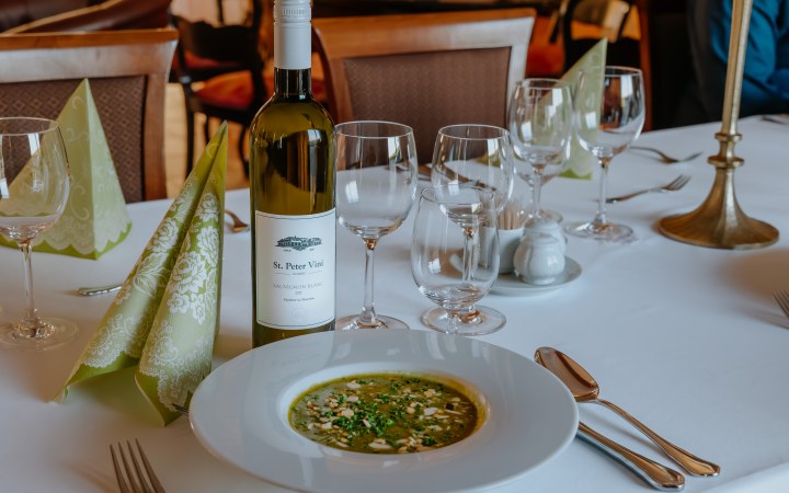 St. Peter Vini wine dinner at a stunning vineyard estate