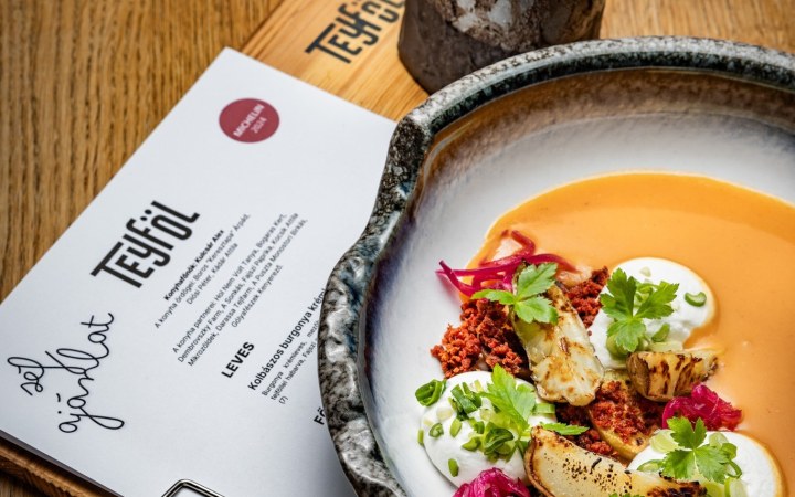 Teyföl borvacsora a Michelin ajánlott étterem signature ételeivel és biodinamikus magyar borokkal galéria kép