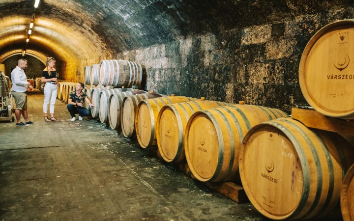 Várszegi wine tasting in the Budafok wine cellar system galéria kép