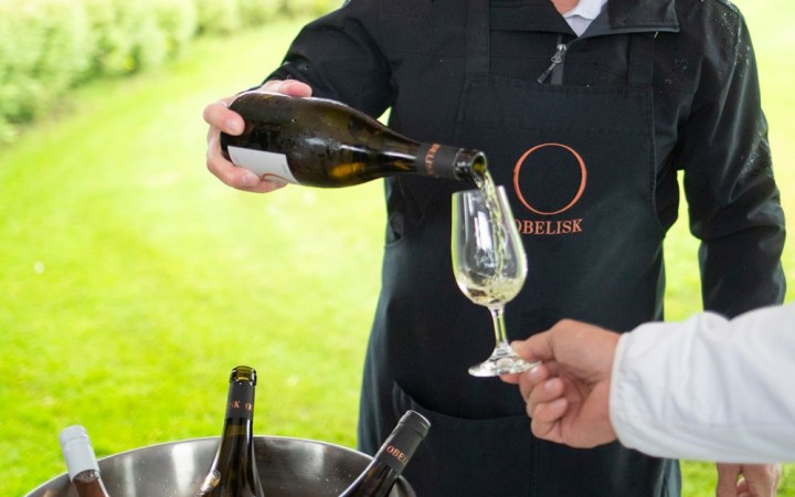 Obelisk wine tasting blending elegant architecture and refined wines