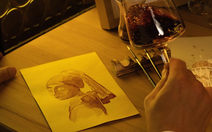 Wine & Arts Gyertyafényes Élményfestés borral és borkóstolóval a belváros meseszép pincéjében galéria kép