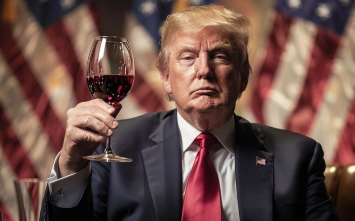 Donald Trump bort iszik